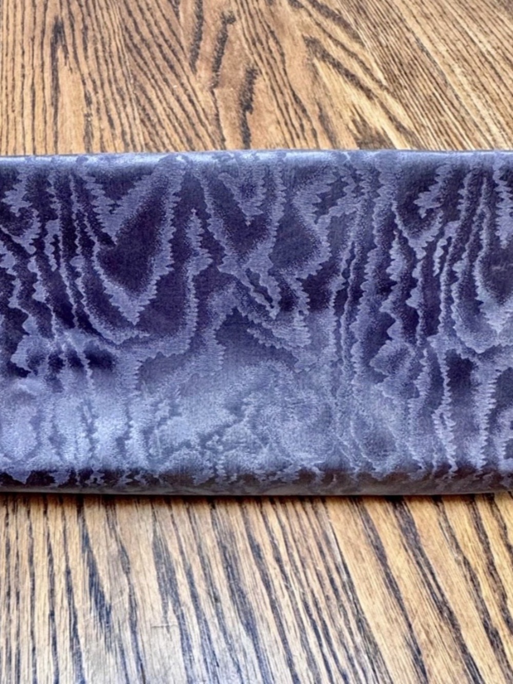 Vintage Purple Moire Fabric Clutch evening Bag! 👛 - (Made in USA)